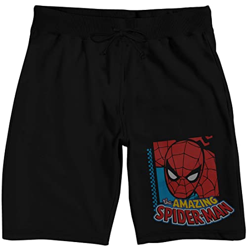 Marvel Comics Amazing Spider-Man Men's Black Graphic Shorts