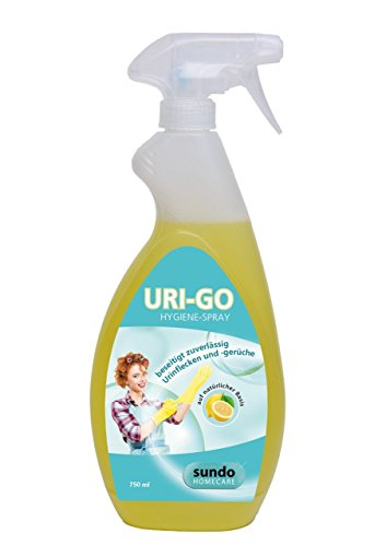 Teckmedi Hygiene –Spray „URI-GO“ Fleckenentferner mit Zitronenduft 750ml