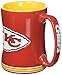 NFL Sculpted Coffee Mug, 14  Ounces, Kansas City Chiefs