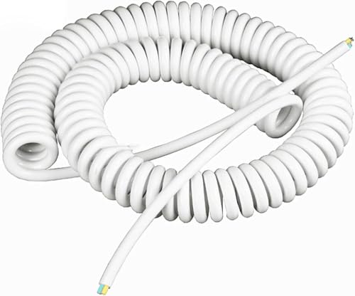 Cable con resorte extensible de 2 núcleos que evita enredados en el taller