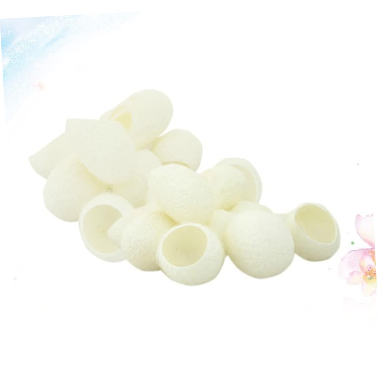 DOITOOL 600 Piezas De De Seda Para Frotar Los Dedos Limpieza De Seda Belleza Bolas Faciales Accesorios Faciales Exfoliante De De Seda Natural Plato De Monómero De