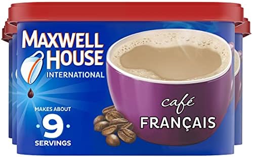 Maxwell House International Café Francais Café-Style Instant Coffee Beverage Mix,7.6 oz Canisters (Pack of 4)
