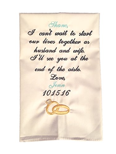 Wedding Handkerchief For the Groom by Wedding Tokens Wedding Handkerchief For the Groom by Wedding Tokens