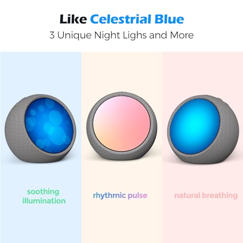 Housbay White Noise Sound Machine with Night Light, Nature Sounds, Breathing Light, Round Screen Glow with Music, Auto-Off Timer, Sleep Noise Machine for Sleeping, Adults, Kids & Baby - Fabric - Image 5