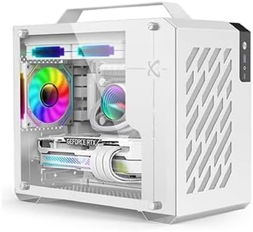 iDEALS PORTABLE MICRO BUDGET GAMING OR WORKSTATION DESKTOP PC WHITE : RYZEN 5 PROCESSOR | GPU (OPTION)| 16GB RAM | 1TB NVME/SSD | Windows (RYZEN 5 + RTX 5060 8GB GRAPHICS)