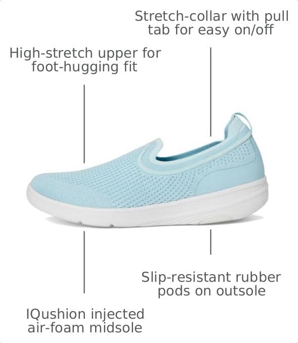 Image of FitFlop Super-Q Knit Slip-Ons