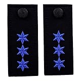  RescPol Schulterklappen 3 Sterne blau (Modell BW)