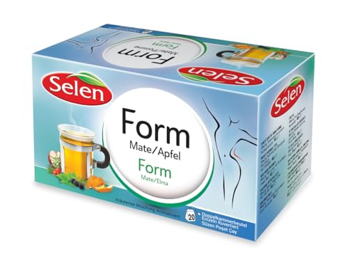 SELEN Form Mate/Pomme, 20 x 2 g sachets de thé individuellement enveloppés – 40 g