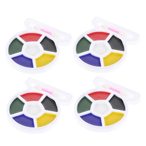Homoyoyo 4pcs Face Paint Skin Painting Supplies for Soccer Games Parties Halloween Easy to Apply Palette for Unique Designs