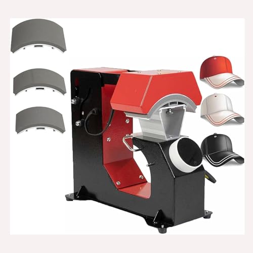 Máquina térmica automática para gorras con 3 platinas miniatura 1