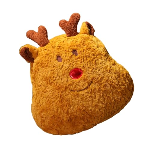 Oxxggkao Dekokissen mit Weihnachtsmotiv, weiches Plüschkissen für...