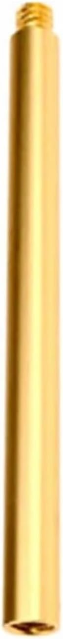 Straight Tube Lamp Stems 12pcs 1/4" Tripods Mount Extended Rod Lamp Holder For Light Fixture Assembly Or Repair(100mm,Golden)
