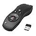 Hama Wireless Presenter roter Laserpointer, Air Maus, digitaler Stift (Fernbedienung Powerpoint Präsentation 15m Reichweite 2,4 GHz mit Lautstärkeregelung, Full-Screen, Black-Screen, inkl. Batterien)