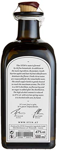 Stin Styrian dry Gin (1 x 0.5 l) – Bild 2