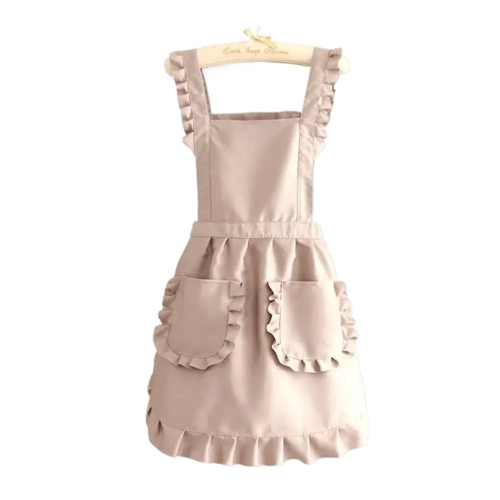 1Pcs Carino Stile Coreano Grembiule Femminile Negozio di Unghie Cucina Caffè Tuta Da Cucina di Pulizia A Casa Grembiule