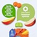 Gerber Stage 2 Baby Food, Organic Carrot Apple Mango, Baby Food Pouches, Puree Pouches, Vitamin A, C, & E Helps Support Immune System, No Artificial Flavors or Colors