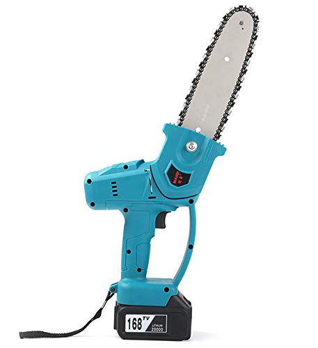 8-Zoll Tragbare Elektrische SäGe Mit Wiederaufladbarem LadegeräT,Mit Rutschfestem Griff for Wood Cutting Fruit Tree Pruning and Logging,4.0