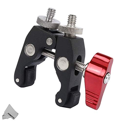 Fomito Super Clamp Mount X1 avec convertisseur de vis de 1/4" à 1/4" et 1/4" à 3/8" Cover