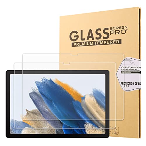 Gylint 2-Packs Galaxy Tab A8 10.5 (2021) Screen Protector Glass - HD Clear Anti-Scratch No Bubble 9H Hardness Tempered Glass Screen Protector for Galaxy Tab A8 SM-X205 / SM-X200