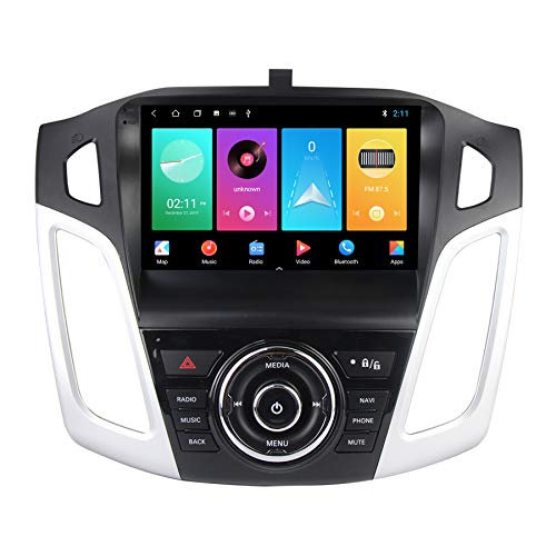 MekedeTech Android 10 Car Radio for Ford Focus 2012 2013 2014 2015 2016 2017,9 inch Touch Screen GPS Navigation with WiFi SWC MirrorLink Head Unit Auto Multimedia Player Radio