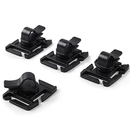 OneTigris 4 Pièces Clips pour Tube D'hydratation Tactique Les Colliers pour Tuyau d'eau Molle Cover