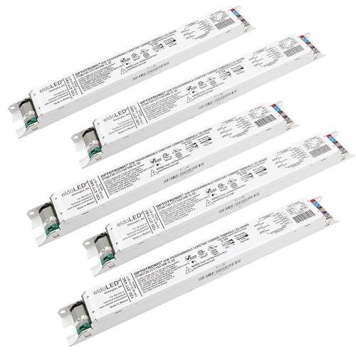 Pack of 5 - eldoLED *2743X3 OPTOTRONIC 50W Constant Current 0-10V Dimmable LED Driver, Programmable Linear OTi50/120-277/1A4 DIM-1L G2 (Osram 57452) …