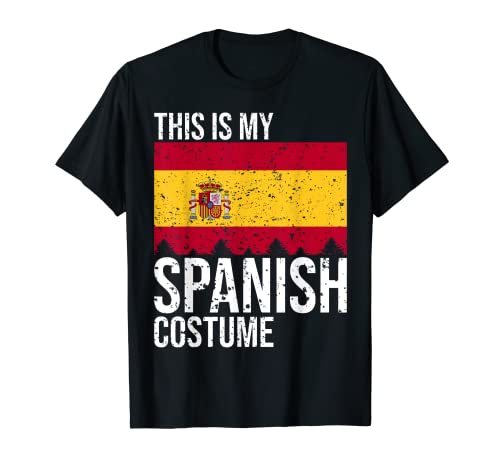 Vintage This Is My Spanish Flag Costume for Halloween T-Shirt