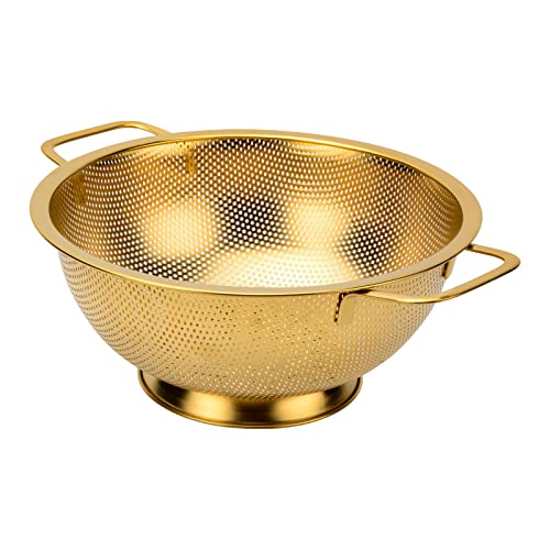 Snailhouse SH-016 Colander, 3 Quart Stainless Steel Pasta Rice Food Metal Strainer cover