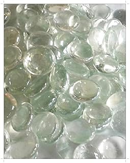 100 Clear Round Glass Pebbles/Stones/Gems/Nuggets/Beads 17-20mm