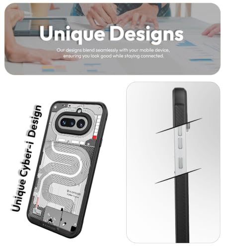 Image of KAPAVER Back Cover Case for Nothing Phone 4a | Nothing Phone 4a Back Cover (Cyber-i)