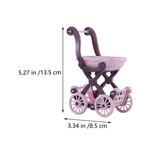 ARTIBETTER Carrinho de compras para meninas com 6 peças de mini supermercado, carrinho de compras, u