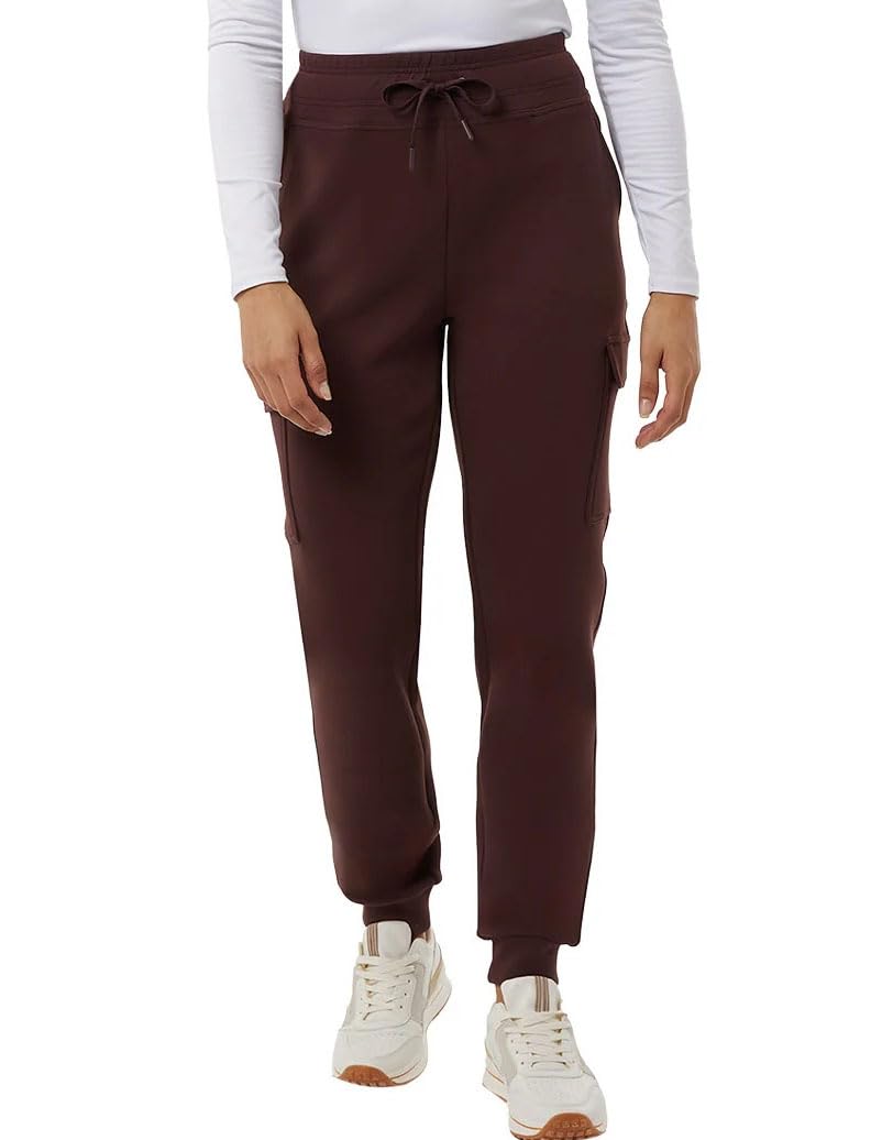 32 Degrees Heat Women's Tech Cargo Jogger Pants, Dark Red, S