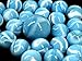 Big Game Toys~25 Glass Marbles AIR Blue/White Swirl Classic Style Game Pack (24 Player, 1 Shooter) Decor/Vase Filler/Aquarium