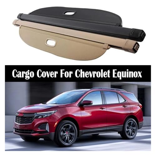 Cache-bagages pour Chevrolet Equinox 2017-2023 avec tablette arrière rétractable noire - 2