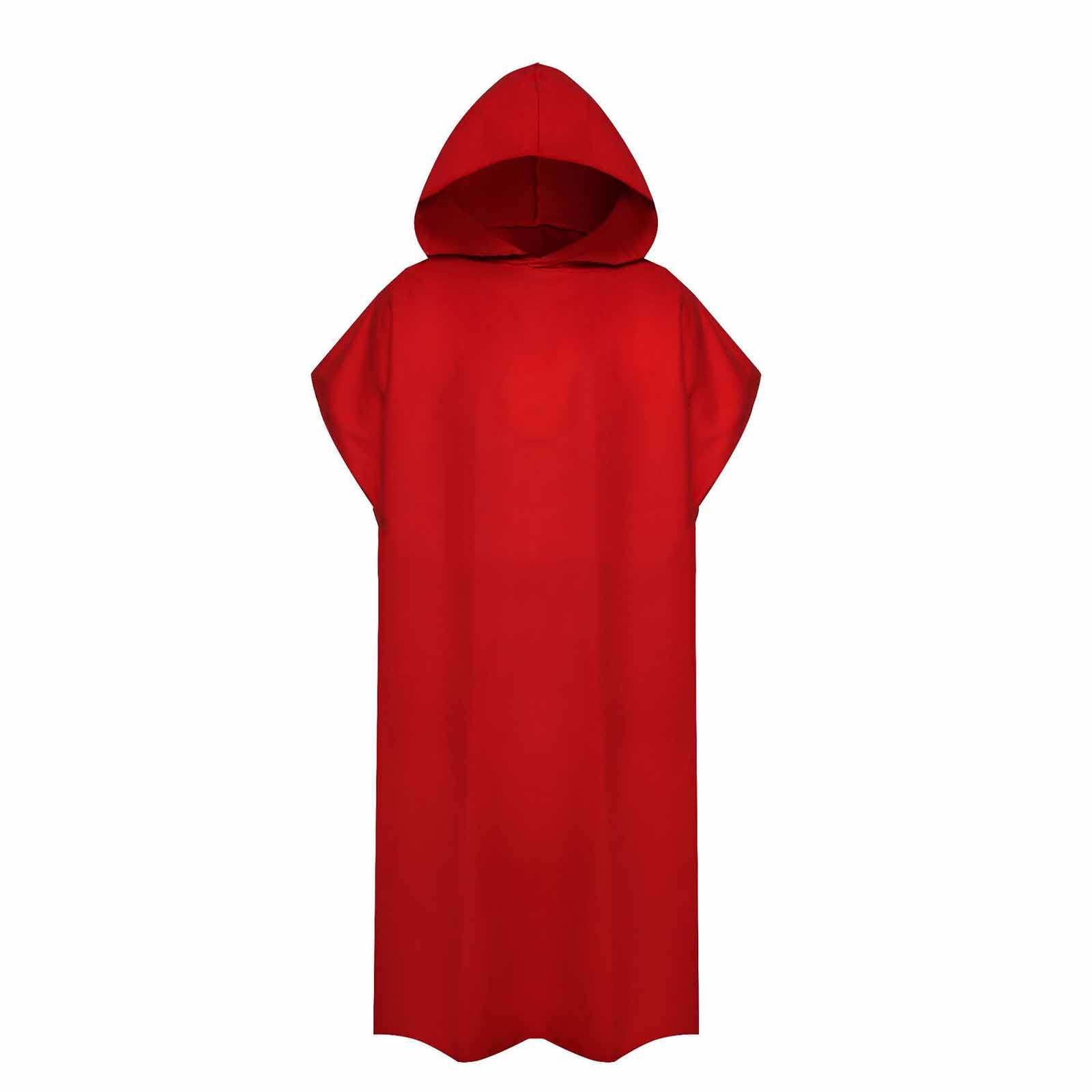 JUSHZ Grande Serviette De Bain Drap De Bain Linge De Bain Serviette De Plage Microfibre Grande Taille Blanche Plage Femme Peignoir Portable Capuche Séchage Rapide Adult (Red,109x88CM)
