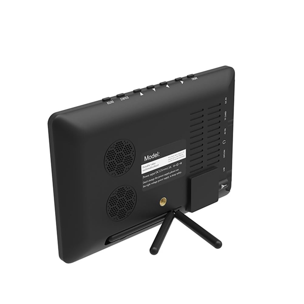 Téléviseur Numérique Portable ATSC 7 Pouces, Compatible avec la Vidéo 1080p, Écran LED HD, Batterie Rechargeable Intégrée