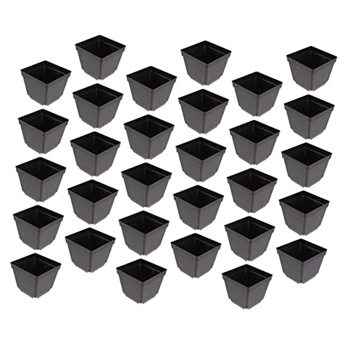 BESTonZON 1set Plastic Plant Nursery Pots Flower Containers for Succulents and Flowers Hollow Bottom Design for Optimal Growth for Indoor and Outdoor Gardening 30pcs