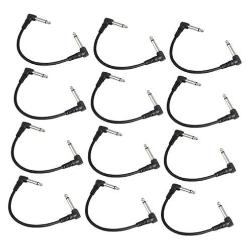 Câble audio patch de guitare iplusmile en cuivre durable pour pédales d'effet