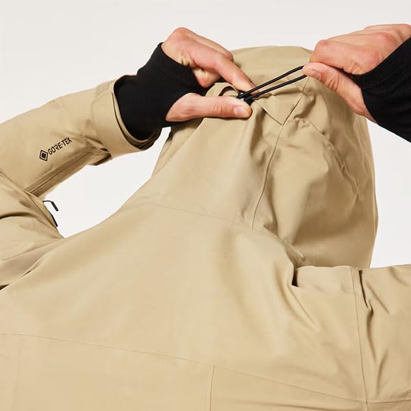 Image of Oakley Mens Unbound Gore-Tex Shell Jacket2.0, Pebble, X-Small