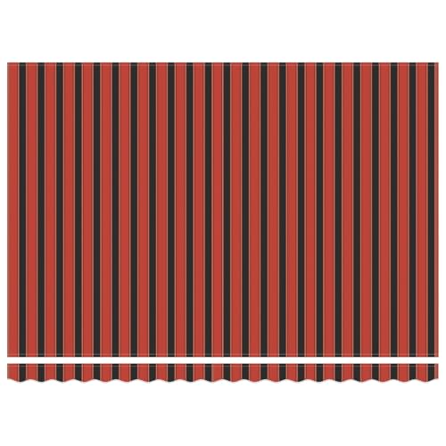 Auvent rétractable haut de gamme en polyester robuste orange et marron