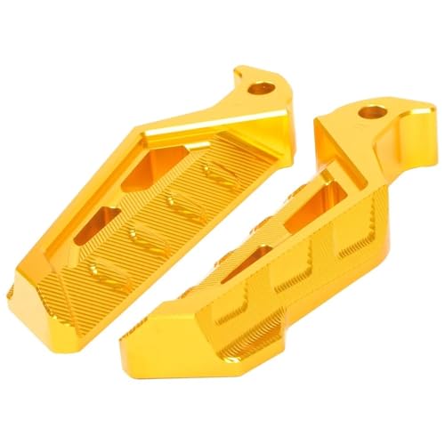 バイク用フットレスト XMAX125 XMAX250 XMAX300 XMAX400 NMAX155 バイク用 リアパッセンジャーフットレスト フットペグ(金)