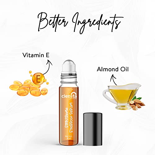 Clensta-Eggstreme-Eyebrow-Roll-on-8-ml-With-Egg-Protein-Vitamin-E-and-Almond-Oil-For-Healthy-Eyebrows-Naturally-Thicker-and-Fuller-Eyebrows-For-All-Men-Women