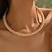 cotwdi Chunky Gold Choker Necklaces for Women Thick Gold Statement Necklace for Women Chunky Silver Necklace Non Tarnish Silver Collar Necklace Fashion Trendy Jewelry (Style1)