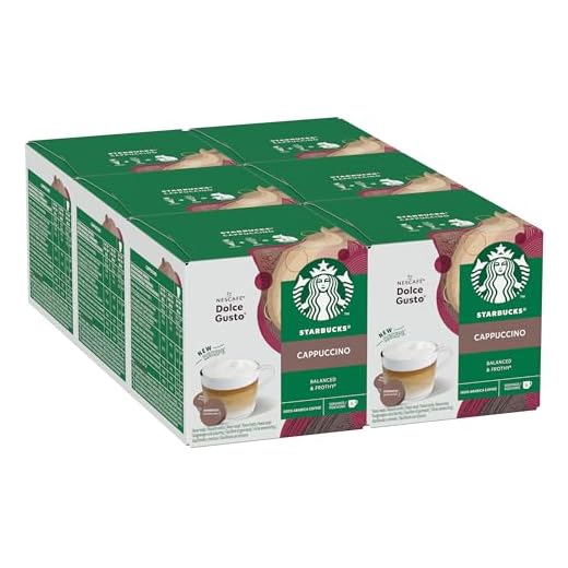 STARBUCKS Cappuccino De Nescafe Dolce Gusto Cápsulas De Café, 6 X Caja De 6+6 Unidades