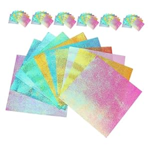 WEKAMOS 200 Blatt Glitzerpapier Bastelset