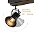 SEEBLEN 4-Light Kitchen Light Fixtures Ceiling/Wall Mount, Adjustable Ceiling Spotlight,Industrial Black Kitchen Track Lighting Fixtures Ceiling for Living Room, Dining Room, Hallway,Bathroom.