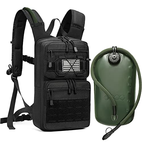THYWD Hydration Backpack with EVA 3L Water Bladder Tactical Molle