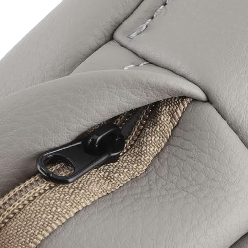 FZJDSD 2pcs Gray Leather Seat Armrest Cover Compatible with Lexus RX300 RX330 RX350 2003 2004 2005 2006 2007 2008 2009 with Zippered Design by FZJDSD - Image 6