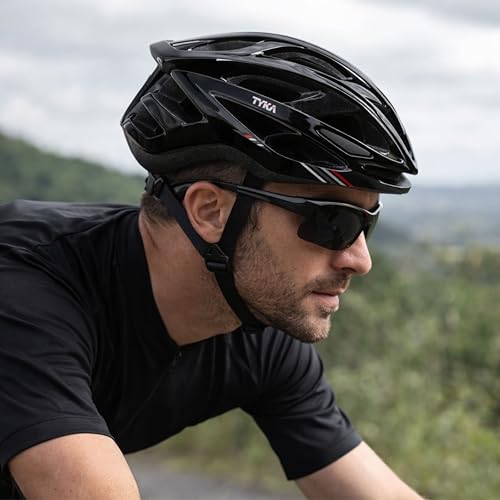 Image of Tyka Cycle Helmet | Adjustable Protective Helmet for Cycling, Skating & Scootering | Lightweight Breathable Multi-Sport Helmet with Safety Padding for Boys & Girls (Black, Medium (50-54 cms))