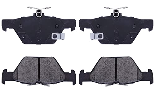 Image of Rear Ceramic Disc Brake Pad Set Replacement For Select Subaru 2019-21 Forester 2015-20 Outback 2015-20 Legacy 2019-21 Ascent 2016-20 WRX D1808 Hardware Fit Included